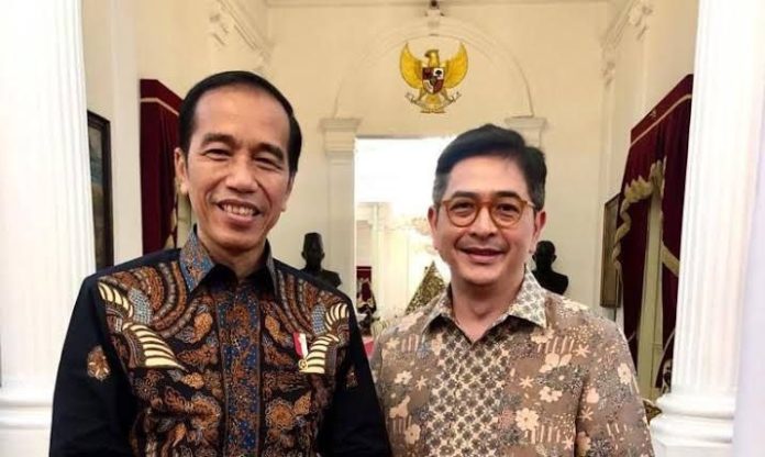 Presiden Jokowi dengan Ketua Umum Kadin Arsjad Rasjid