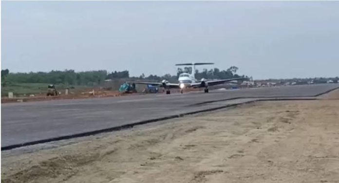 Runway Bandara IKN di Kalimantan Timur