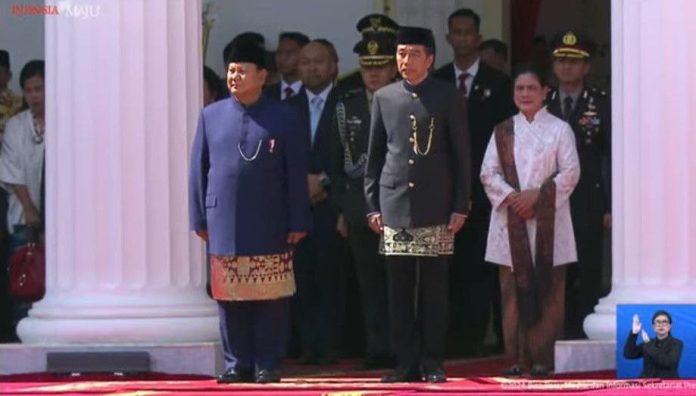 Prabowo pimpin upacara pisah sambut Jokowi