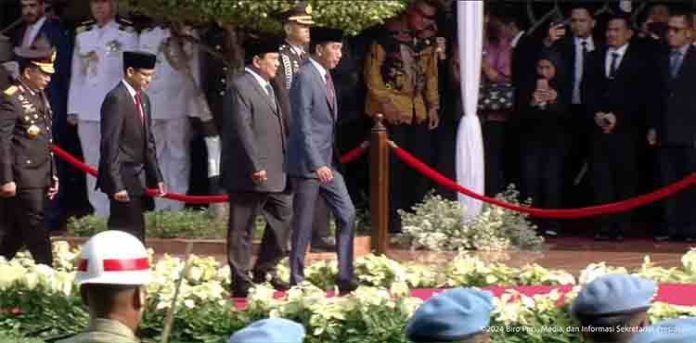 Jokowi dan Prabowo di Monumen Pancasila Sakti